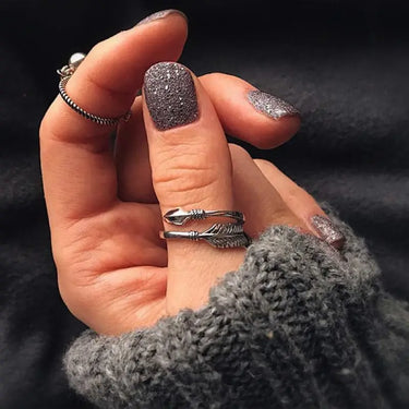 Sterling Silver Arrow Open Ring YourSoulPlace.com